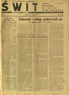 Świt, 1945, R.3, nr 15
