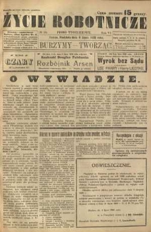 Życie Robotnicze, 1928, R. 6, nr 28