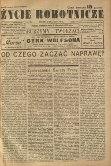 Życie Robotnicze, 1928, R. 6, nr 38