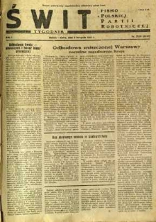 Świt, 1945, R.3, nr 29/30