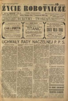 Życie Robotnicze, 1928, R. 6, nr 41