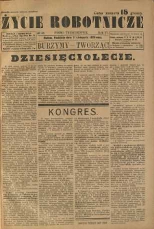 Życie Robotnicze, 1928, R. 6, nr 46
