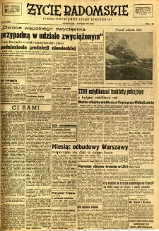 Życie Radomskie, 1947, nr 182