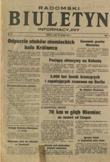 Radomski Biuletyn Informacyjny, 1945, R. 1, nr 19