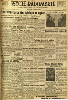 Życie Radomskie, 1947, nr 189