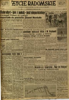 Życie Radomskie, 1947, nr 210