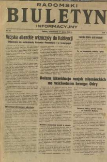 Radomski Biuletyn Informacyjny, 1945, R. 1, nr 35