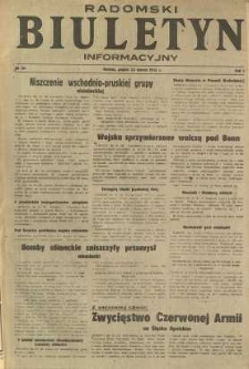 Radomski Biuletyn Informacyjny, 1945, R. 1, nr 39