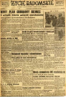 Życie Radomskie, 1947, nr 217