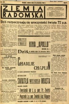 Ziemia Radomska, 1932, R. 5, nr 219