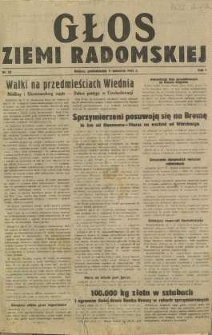 Głos Ziemi Radomskiej, 1945, R. 1, nr 52