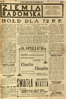 Ziemia Radomska, 1932, R. 5, nr 220