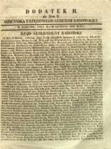 Dziennik Urzędowy Gubernii Radomskiej, 1847, nr 9, dod. II