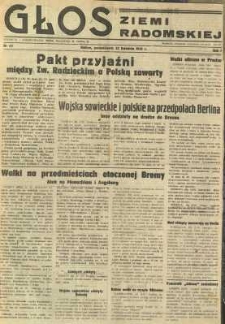 Głos Ziemi Radomskiej, 1945, R. 1, nr 64