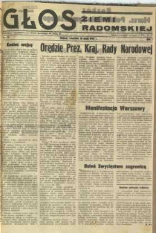 Głos Ziemi Radomskiej, 1945, R. 1, nr 79