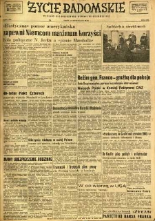 Życie Radomskie, 1947, nr 255