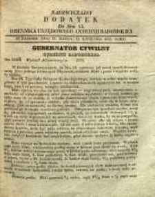 Dziennik Urzędowy Gubernii Radomskiej, 1847, nr 15, dod. nadzwyczjny