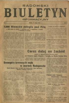 Radomski Biuletyn Informacyjny, 1945, R. 1, nr 9