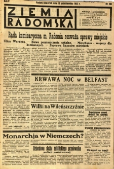 Ziemia Radomska, 1932, R. 5, nr 235