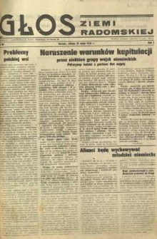 Głos Ziemi Radomskiej, 1945, R. 1, nr 81