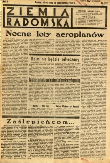 Ziemia Radomska, 1932, R. 5, nr 237