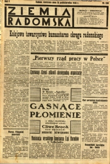 Ziemia Radomska, 1932, R. 5, nr 238