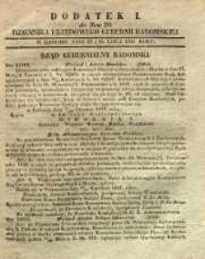 Dziennik Urzędowy Gubernii Radomskiej, 1847, nr 30, dod. I