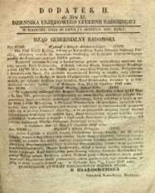 Dziennik Urzędowy Gubernii Radomskiej, 1847, nr 31, dod. II
