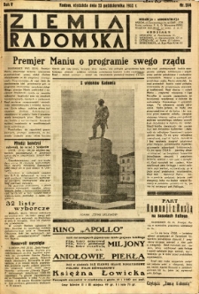 Ziemia Radomska, 1932, R. 5, nr 244