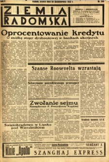 Ziemia Radomska, 1932, R. 5, nr 249