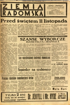 Ziemia Radomska, 1932, R. 5, nr 254