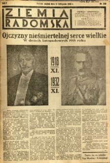 Ziemia Radomska, 1932, R. 5, nr 259