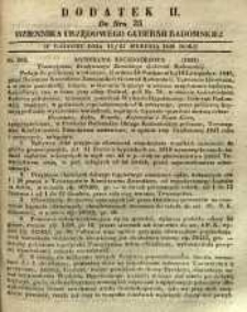 Dziennik Urzędowy Gubernii Radomskiej, 1848, nr 35, dod. II