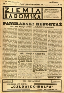 Ziemia Radomska, 1932, R. 5, nr 270