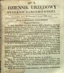 Dziennik Urzędowy Gubernii Sandomierskiej, 1838, nr 6