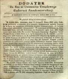 Dziennik Urzędowy Gubernii Sandomierskiej, 1838, nr 10, dod.