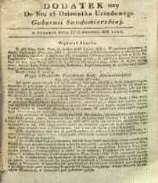 Dziennik Urzędowy Gubernii Sandomierskiej, 1838, nr 15, dod. I