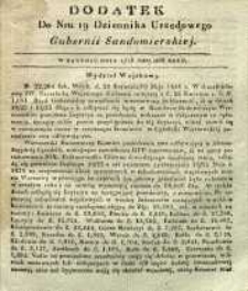 Dziennik Urzędowy Gubernii Sandomierskiej, 1838, nr 19, dod.