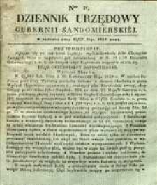 Dziennik Urzędowy Gubernii Sandomierskiej, 1838, nr 21