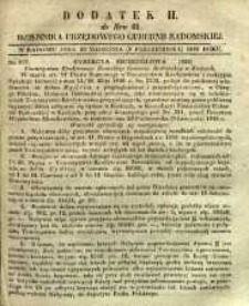 Dziennik Urzędowy Gubernii Radomskiej, 1848, nr 41, dod. II