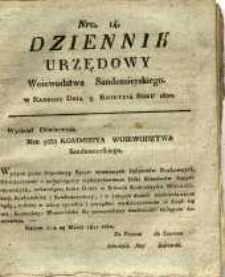 Dziennik Urzędowy Województwa Sandomierskiego, 1820, nr 14