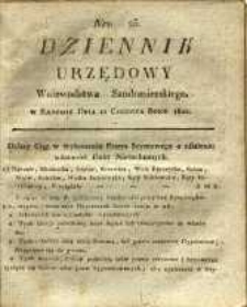 Dziennik Urzędowy Województwa Sandomierskiego, 1820, nr 23