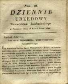 Dziennik Urzędowy Województwa Sandomierskiego, 1820, nr 28