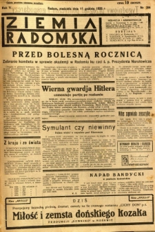 Ziemia Radomska, 1932, R. 5, nr 284
