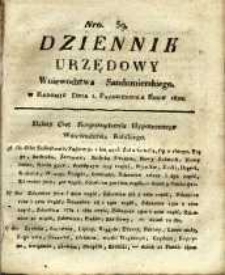 Dziennik Urzędowy Województwa Sandomierskiego, 1820, nr 39