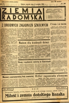 Ziemia Radomska, 1932, R. 5, nr 285