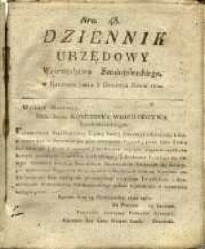 Dziennik Urzędowy Województwa Sandomierskiego, 1820, nr 48