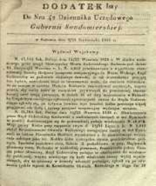 Dziennik Urzędowy Gubernii Sandomierskiej, 1838, nr 42, dod.