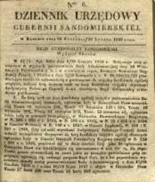 Dziennik Urzędowy Gubernii Sandomierskiej, 1839, nr 6