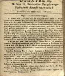 Dziennik Urzędowy Gubernii Sandomierskiej, 1839, nr 12, dod. I